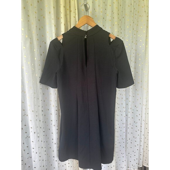 ASOS Women's Shoulder Cut Out Back Keyhole Pleated Flare Sheath Dress 10 - Picture 3 of 7